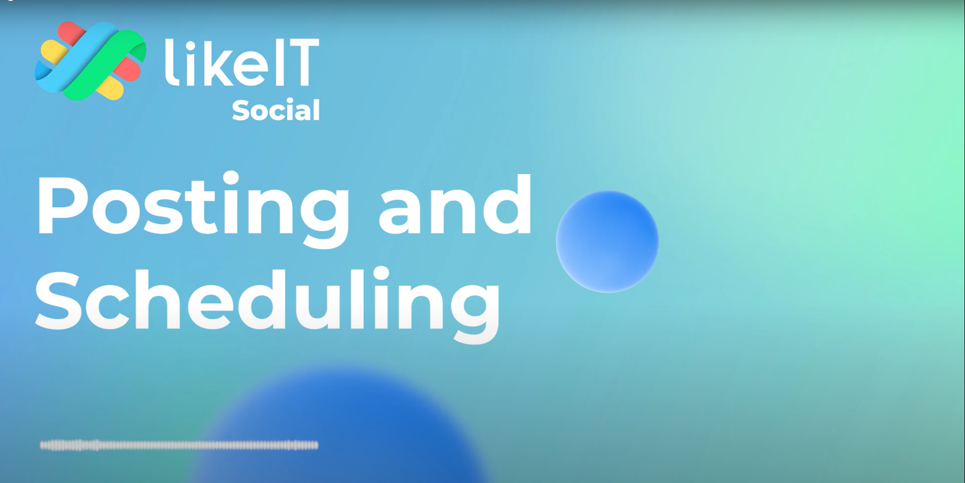 Posting and scheduling